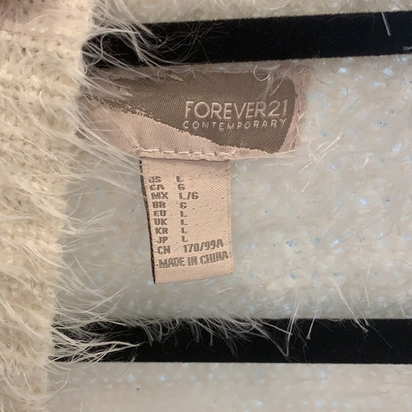 FOREVER 21 fuzzy long open sweater - Picture 4 of 4